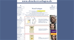 Desktop Screenshot of druckervorlagen.de