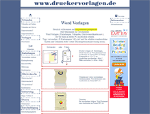Tablet Screenshot of druckervorlagen.de